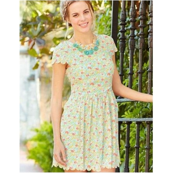 Matilda Jane Poppy Field Caravan Floral Scalloped Dress-Multicolored-Women 6 - Picture 1 of 9